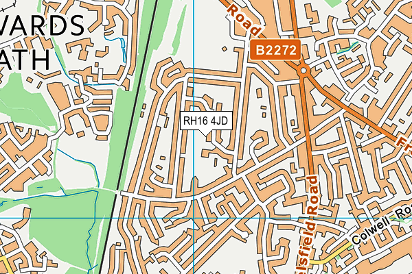 RH16 4JD map - OS VectorMap District (Ordnance Survey)
