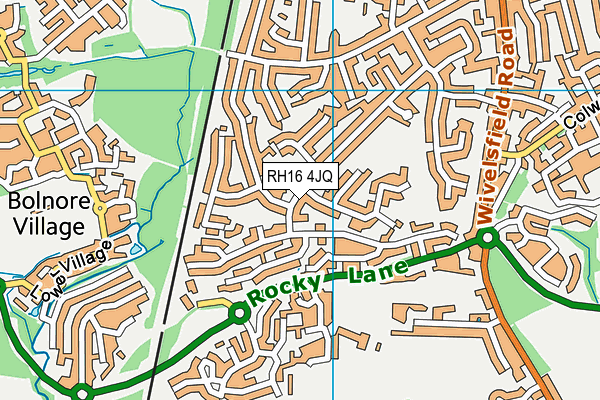 RH16 4JQ map - OS VectorMap District (Ordnance Survey)