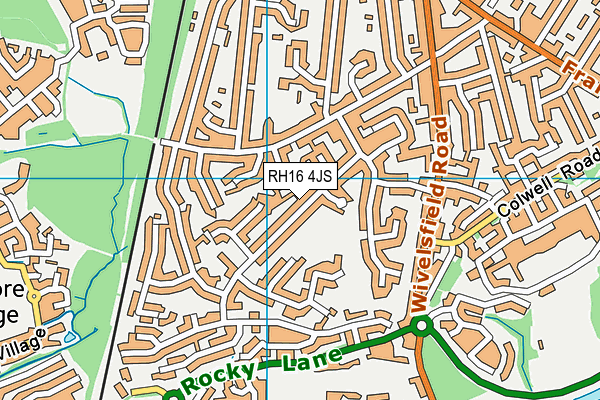 RH16 4JS map - OS VectorMap District (Ordnance Survey)