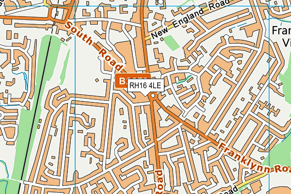RH16 4LE map - OS VectorMap District (Ordnance Survey)