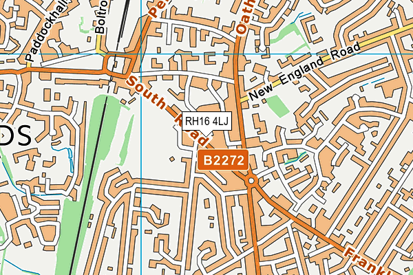 RH16 4LJ map - OS VectorMap District (Ordnance Survey)