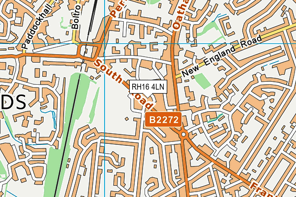 RH16 4LN map - OS VectorMap District (Ordnance Survey)