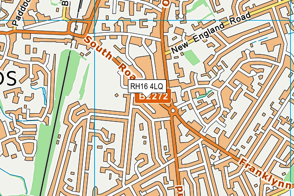 Curves (Haywards Heath) (Closed) map (RH16 4LQ) - OS VectorMap District (Ordnance Survey)