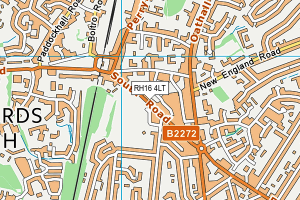 RH16 4LT map - OS VectorMap District (Ordnance Survey)