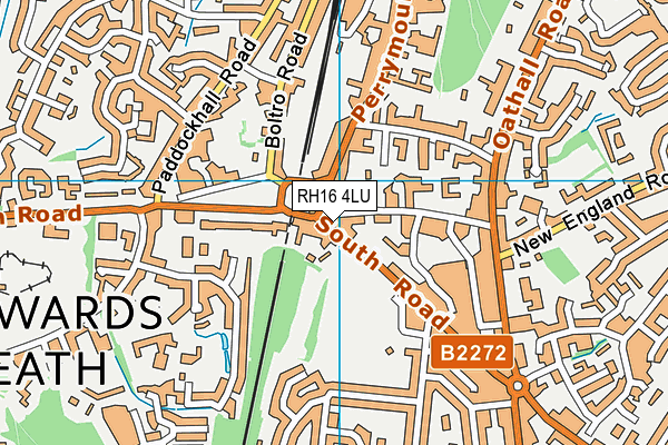 RH16 4LU map - OS VectorMap District (Ordnance Survey)