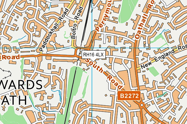 RH16 4LX map - OS VectorMap District (Ordnance Survey)