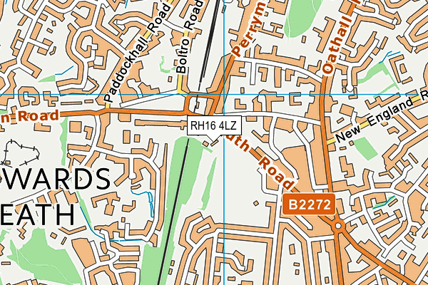 RH16 4LZ map - OS VectorMap District (Ordnance Survey)