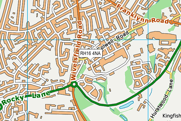 RH16 4NA map - OS VectorMap District (Ordnance Survey)