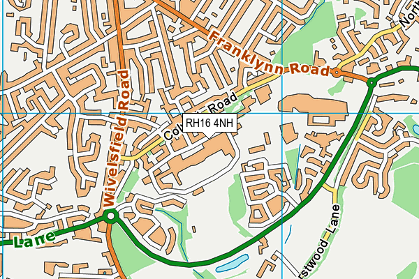 RH16 4NH map - OS VectorMap District (Ordnance Survey)