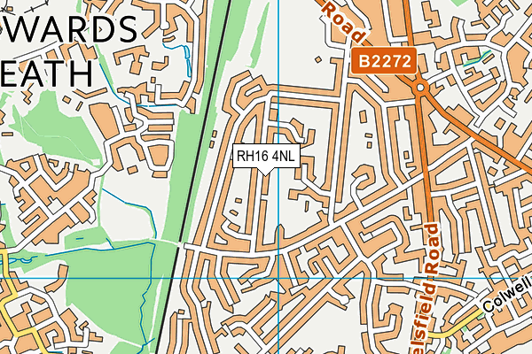 RH16 4NL map - OS VectorMap District (Ordnance Survey)