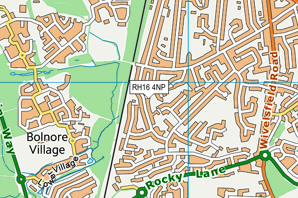 RH16 4NP map - OS VectorMap District (Ordnance Survey)