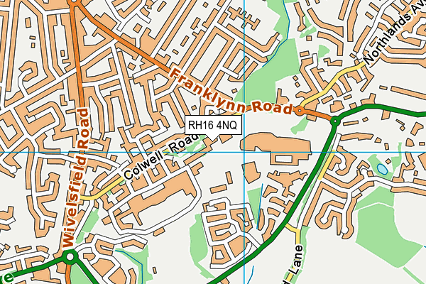 Chalkhill Education Centre, Chalkhill Hospital map (RH16 4NQ) - OS VectorMap District (Ordnance Survey)