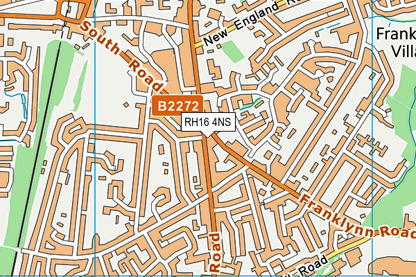 RH16 4NS map - OS VectorMap District (Ordnance Survey)