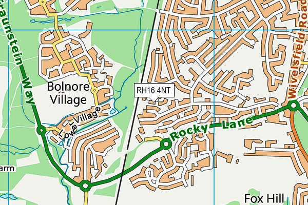 RH16 4NT map - OS VectorMap District (Ordnance Survey)