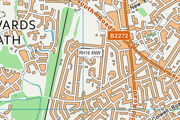 RH16 4NW map - OS VectorMap District (Ordnance Survey)