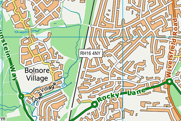 RH16 4NY map - OS VectorMap District (Ordnance Survey)