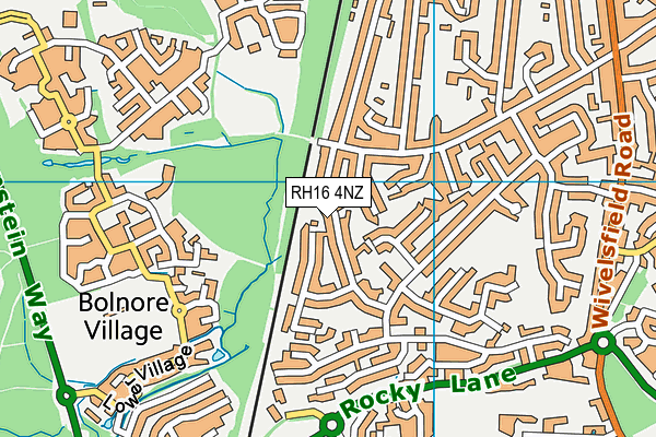 RH16 4NZ map - OS VectorMap District (Ordnance Survey)