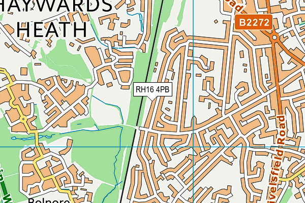 RH16 4PB map - OS VectorMap District (Ordnance Survey)