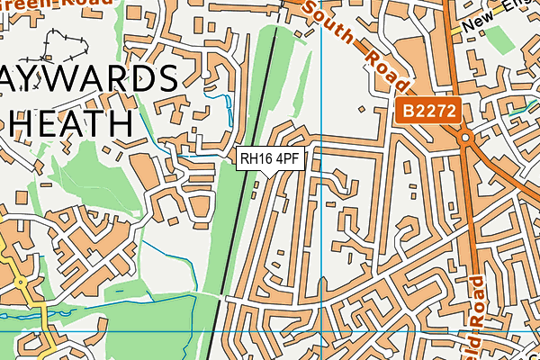 RH16 4PF map - OS VectorMap District (Ordnance Survey)