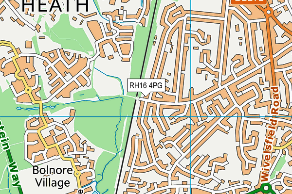 RH16 4PG map - OS VectorMap District (Ordnance Survey)