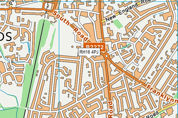 RH16 4PJ map - OS VectorMap District (Ordnance Survey)