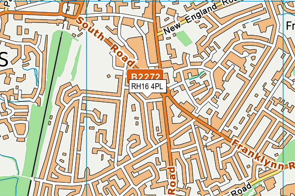 RH16 4PL map - OS VectorMap District (Ordnance Survey)