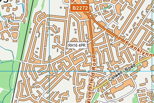 RH16 4PR map - OS VectorMap District (Ordnance Survey)