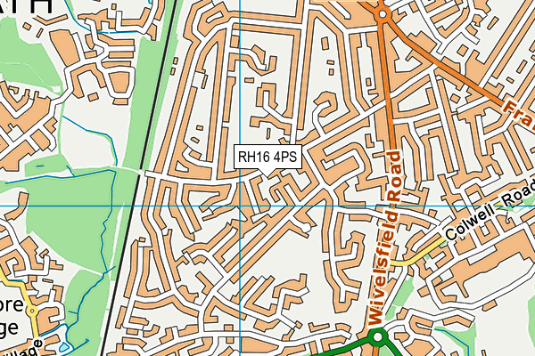 RH16 4PS map - OS VectorMap District (Ordnance Survey)