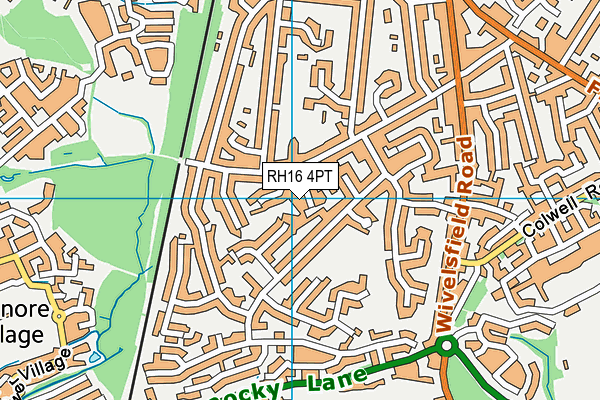 RH16 4PT map - OS VectorMap District (Ordnance Survey)