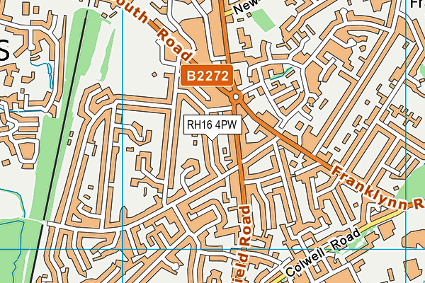 RH16 4PW map - OS VectorMap District (Ordnance Survey)