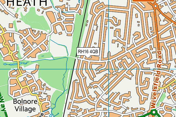 RH16 4QB map - OS VectorMap District (Ordnance Survey)