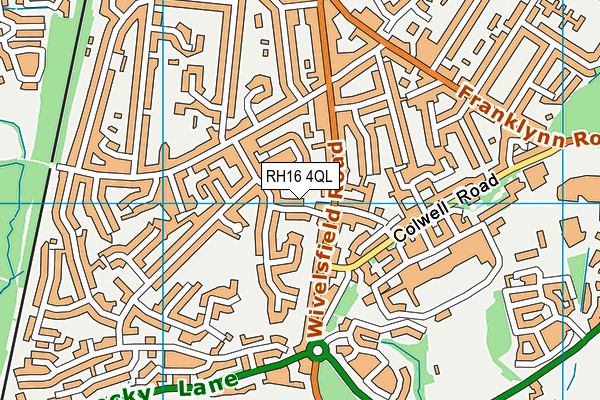 RH16 4QL map - OS VectorMap District (Ordnance Survey)