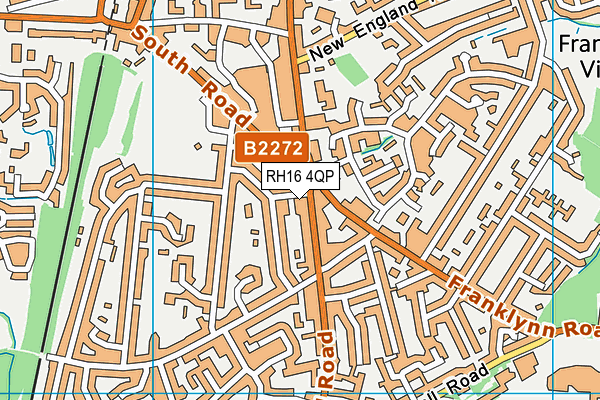 RH16 4QP map - OS VectorMap District (Ordnance Survey)