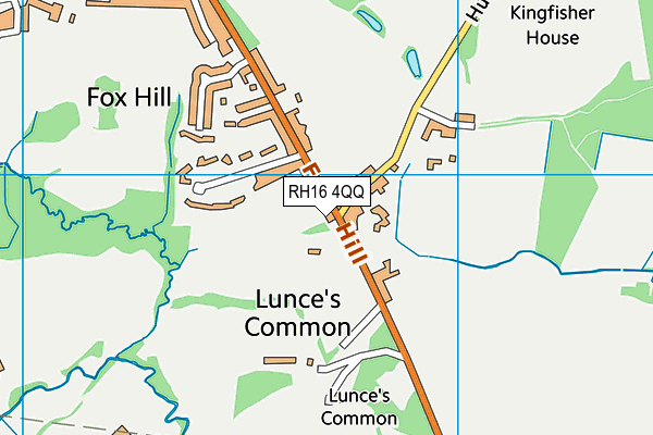 RH16 4QQ map - OS VectorMap District (Ordnance Survey)