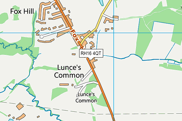 RH16 4QT map - OS VectorMap District (Ordnance Survey)