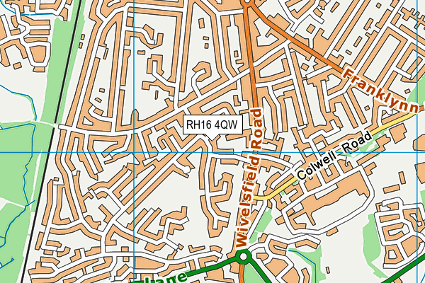 RH16 4QW map - OS VectorMap District (Ordnance Survey)