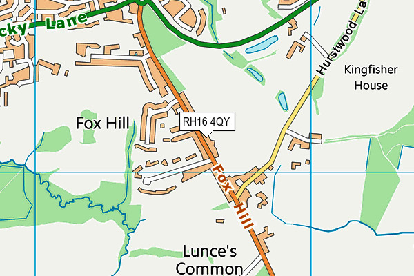 RH16 4QY map - OS VectorMap District (Ordnance Survey)