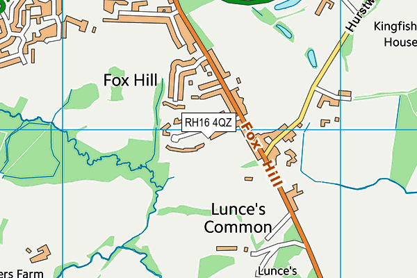 RH16 4QZ map - OS VectorMap District (Ordnance Survey)