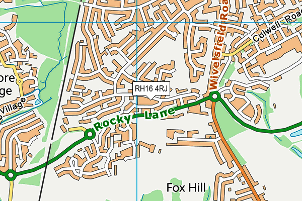 RH16 4RJ map - OS VectorMap District (Ordnance Survey)