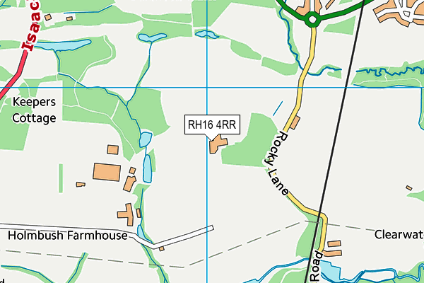 RH16 4RR map - OS VectorMap District (Ordnance Survey)