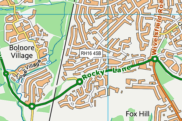 RH16 4SB map - OS VectorMap District (Ordnance Survey)