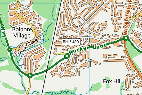 RH16 4SD map - OS VectorMap District (Ordnance Survey)