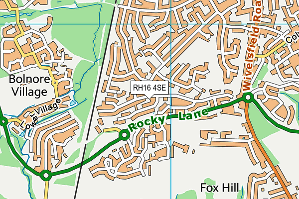 RH16 4SE map - OS VectorMap District (Ordnance Survey)