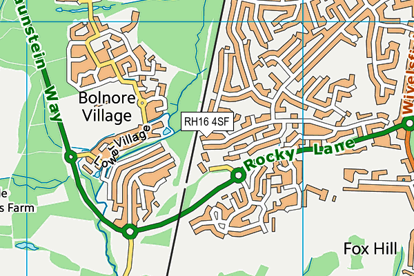 RH16 4SF map - OS VectorMap District (Ordnance Survey)