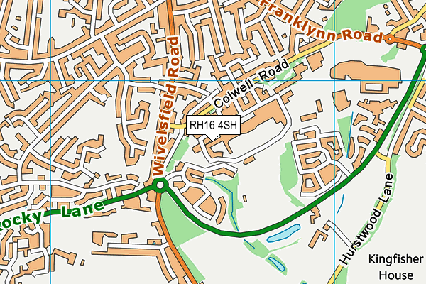 RH16 4SH map - OS VectorMap District (Ordnance Survey)