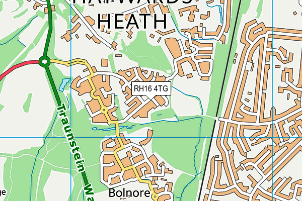 RH16 4TG map - OS VectorMap District (Ordnance Survey)