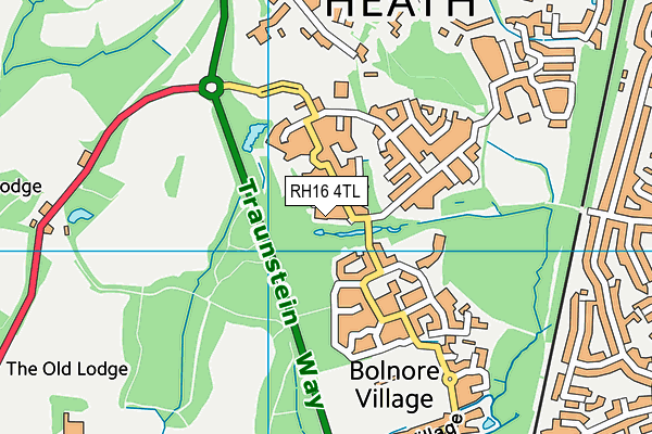 RH16 4TL map - OS VectorMap District (Ordnance Survey)