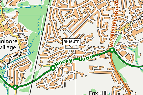 RH16 4TP map - OS VectorMap District (Ordnance Survey)