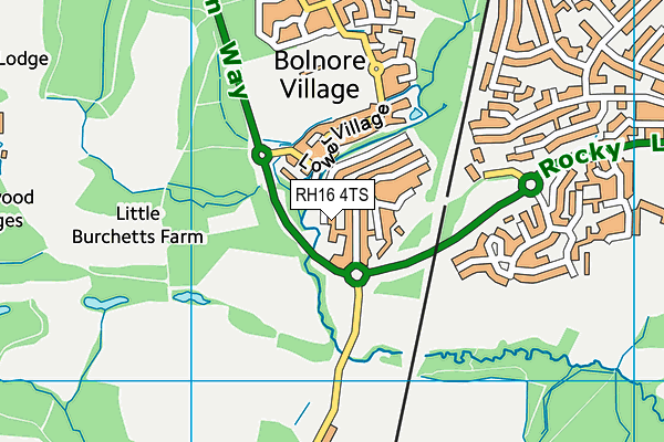 RH16 4TS map - OS VectorMap District (Ordnance Survey)