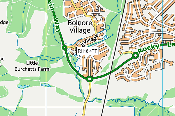 RH16 4TT map - OS VectorMap District (Ordnance Survey)